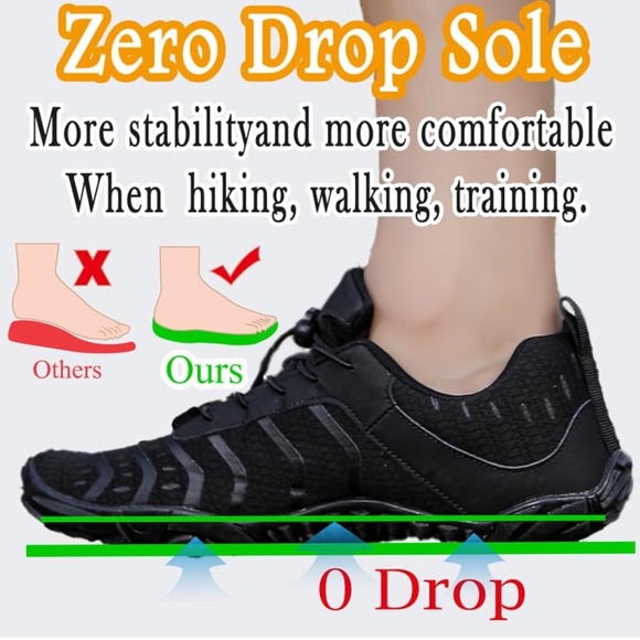 Men Barefoot Shoes, Hiking water shoes, Minimalist shoes - Picture 4 of 9